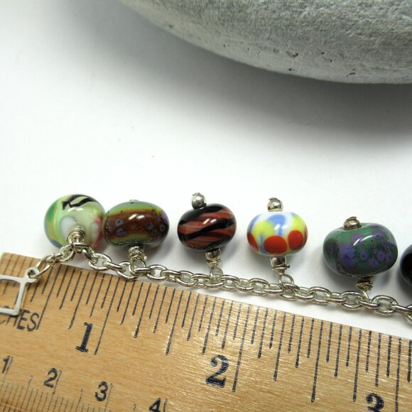 Lampwork Orphan bead bracelet - Picture 8 of 12